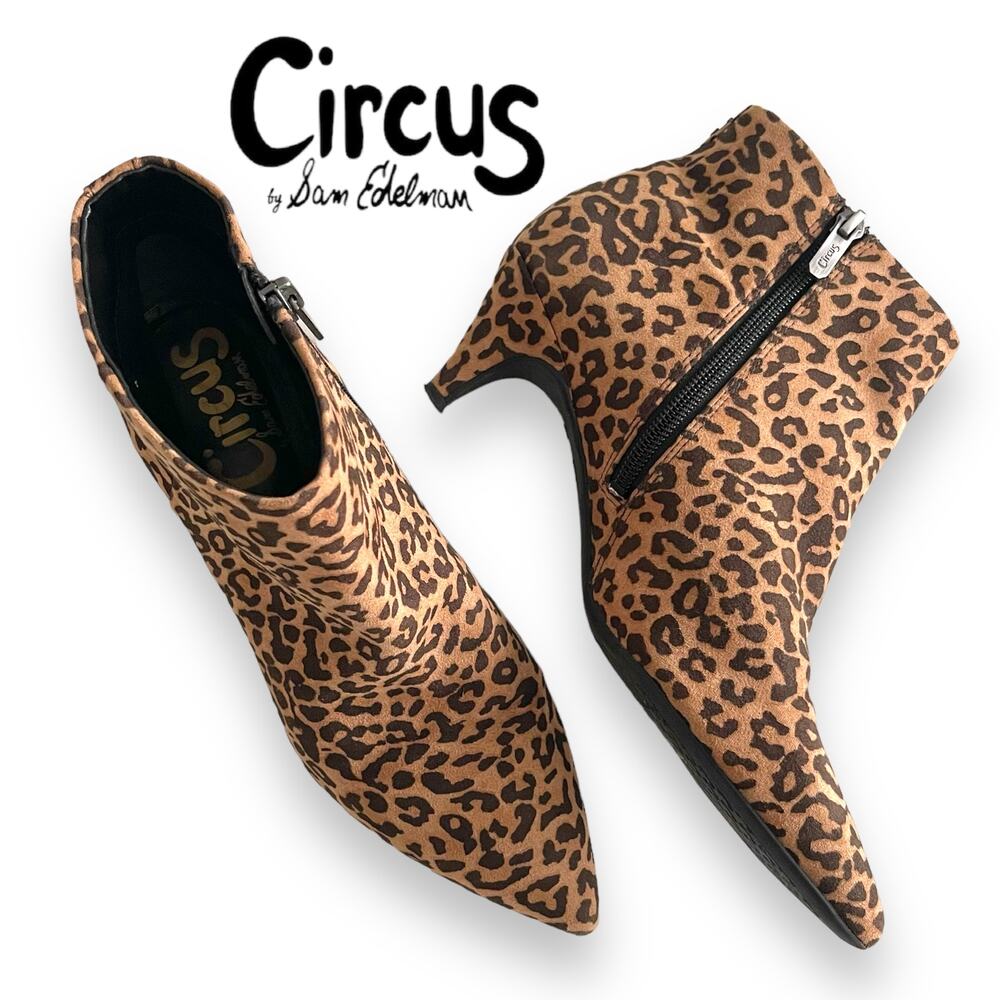 Circus by Sam Edelman Leopard Print Ankle Boots
